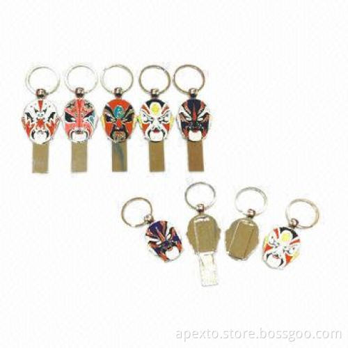 Facial Makeup USB Flash Drives, Comes with Plug-and-play Function